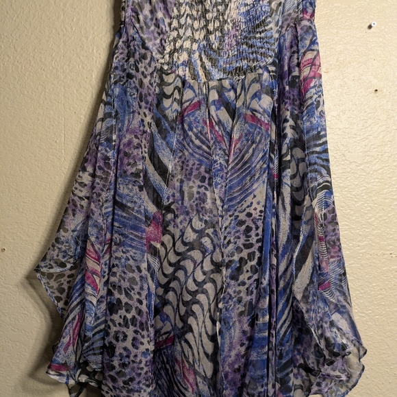 DEB Elegant Blue and Purple Women's Dress size Small - Picture 6 of 8